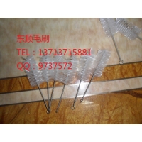 尼龍管道刷，鐵絲扭刷，白色試管刷